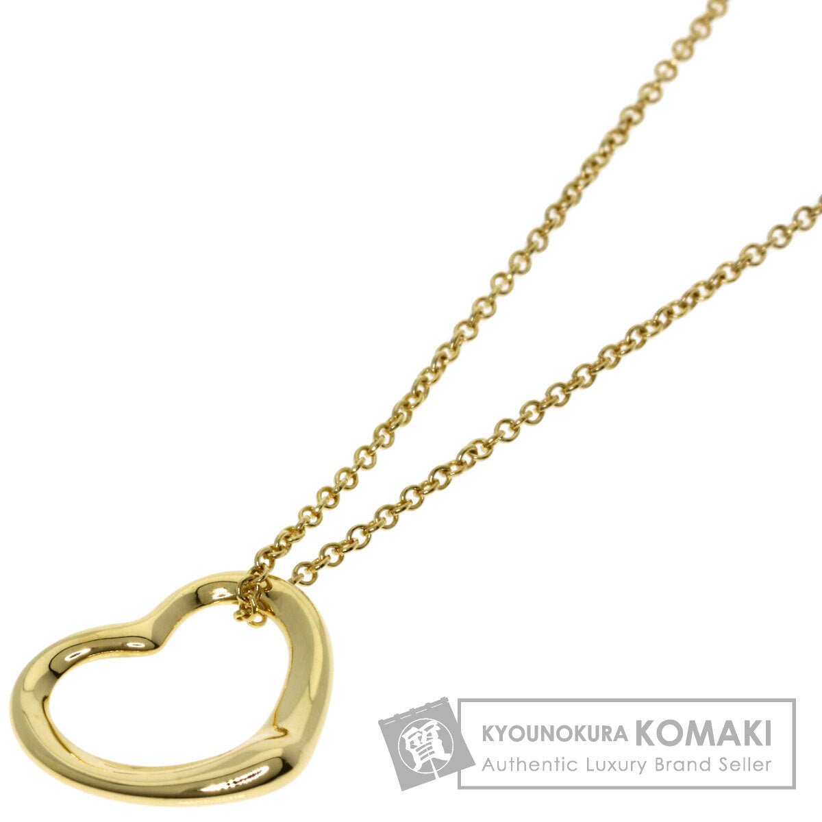 TIFFANY&Co.   Necklace Open heart K18 Yellow Gold Ladies