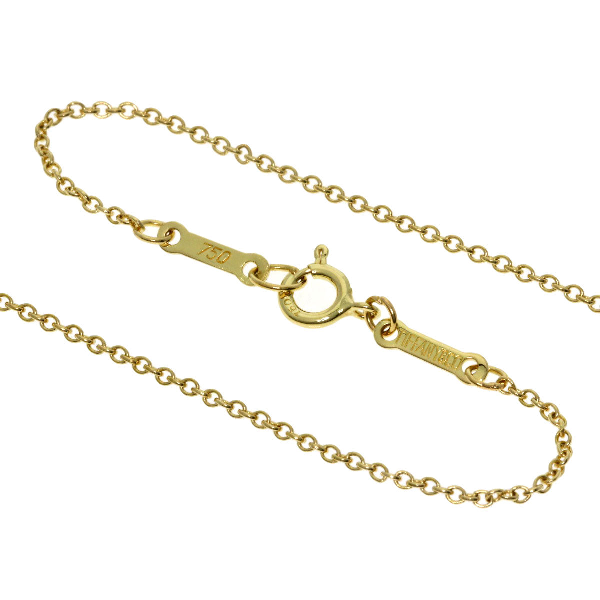 TIFFANY&Co.   Necklace Open heart K18 Yellow Gold Ladies