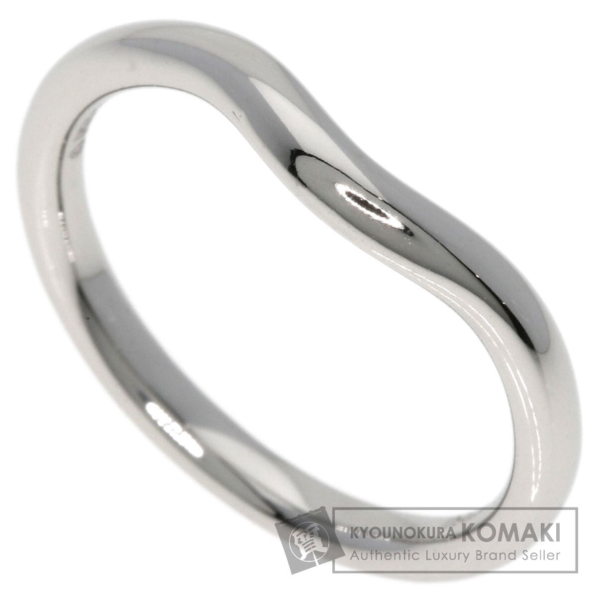 TIFFANY&Co.   Ring Curved Platinum PT950 Ladies