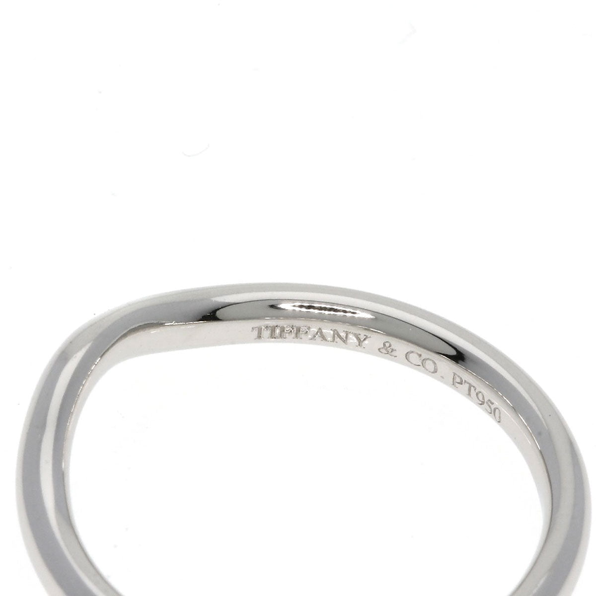 TIFFANY&Co.   Ring Curved Platinum PT950 Ladies