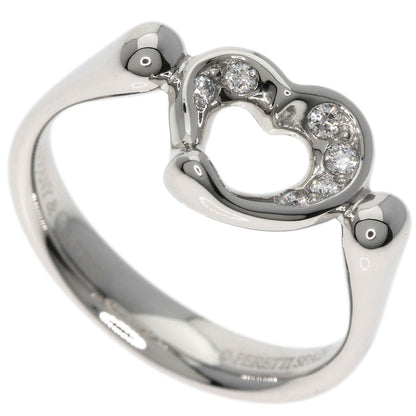 TIFFANY&Co.   Ring Open Heart Diamond Platinum PT950 Ladies