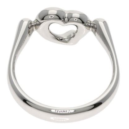 TIFFANY&Co.   Ring Open Heart Diamond Platinum PT950 Ladies