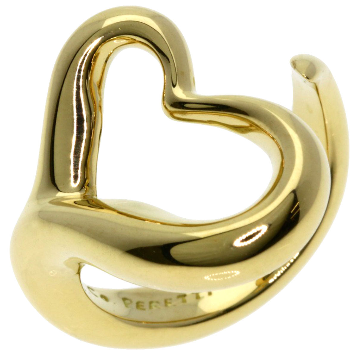 TIFFANY&Co.   Ring Open heart K18 Yellow Gold Ladies