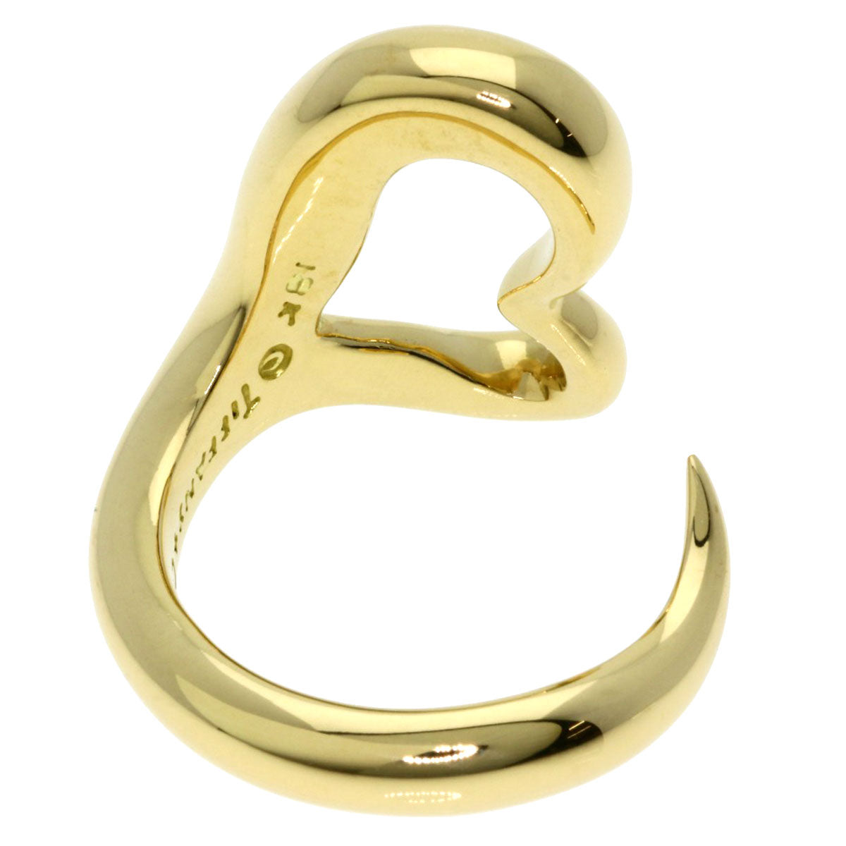 TIFFANY&Co.   Ring Open heart K18 Yellow Gold Ladies