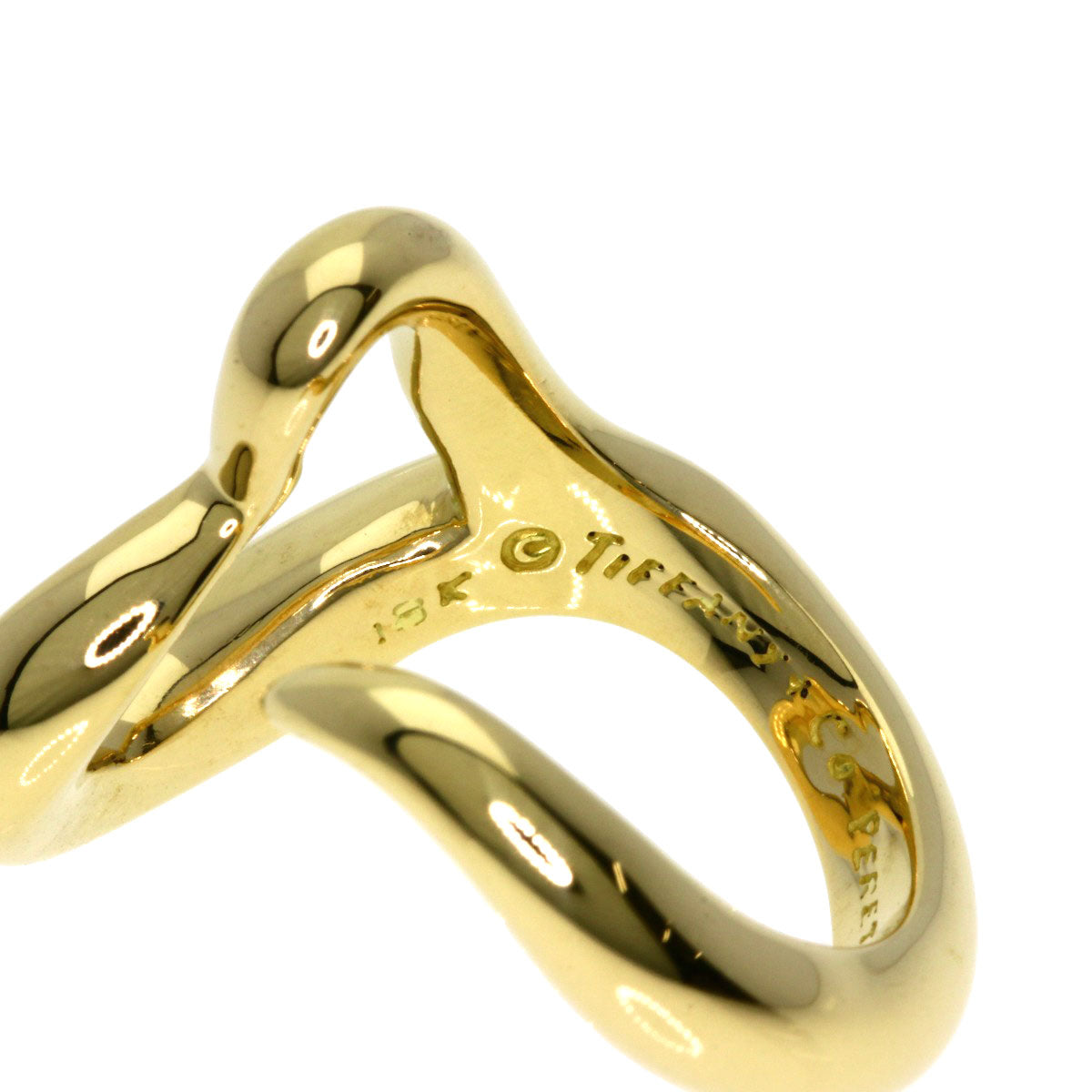 TIFFANY&Co.   Ring Open heart K18 Yellow Gold Ladies