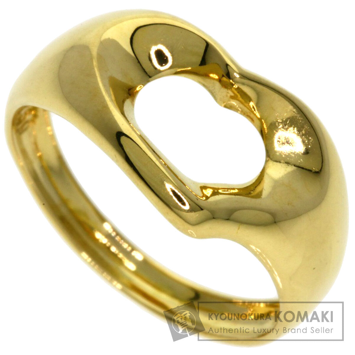 TIFFANY&Co.   Ring Open heart K18 Yellow Gold Ladies