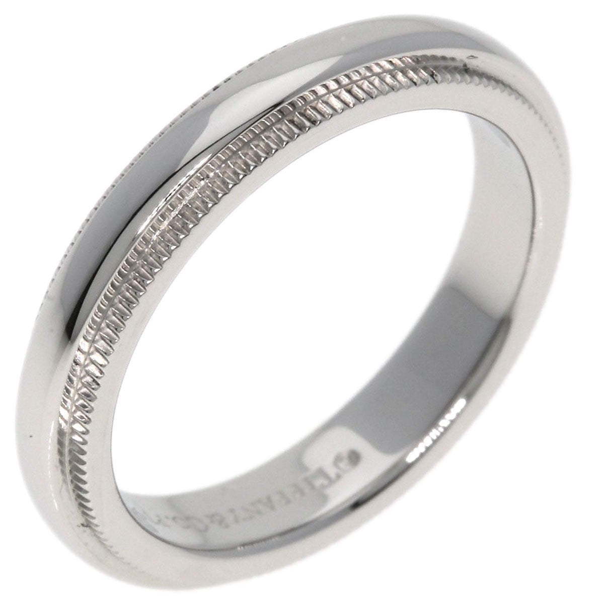 TIFFANY&Co.   Ring Milgrain Platinum PT950 Ladies