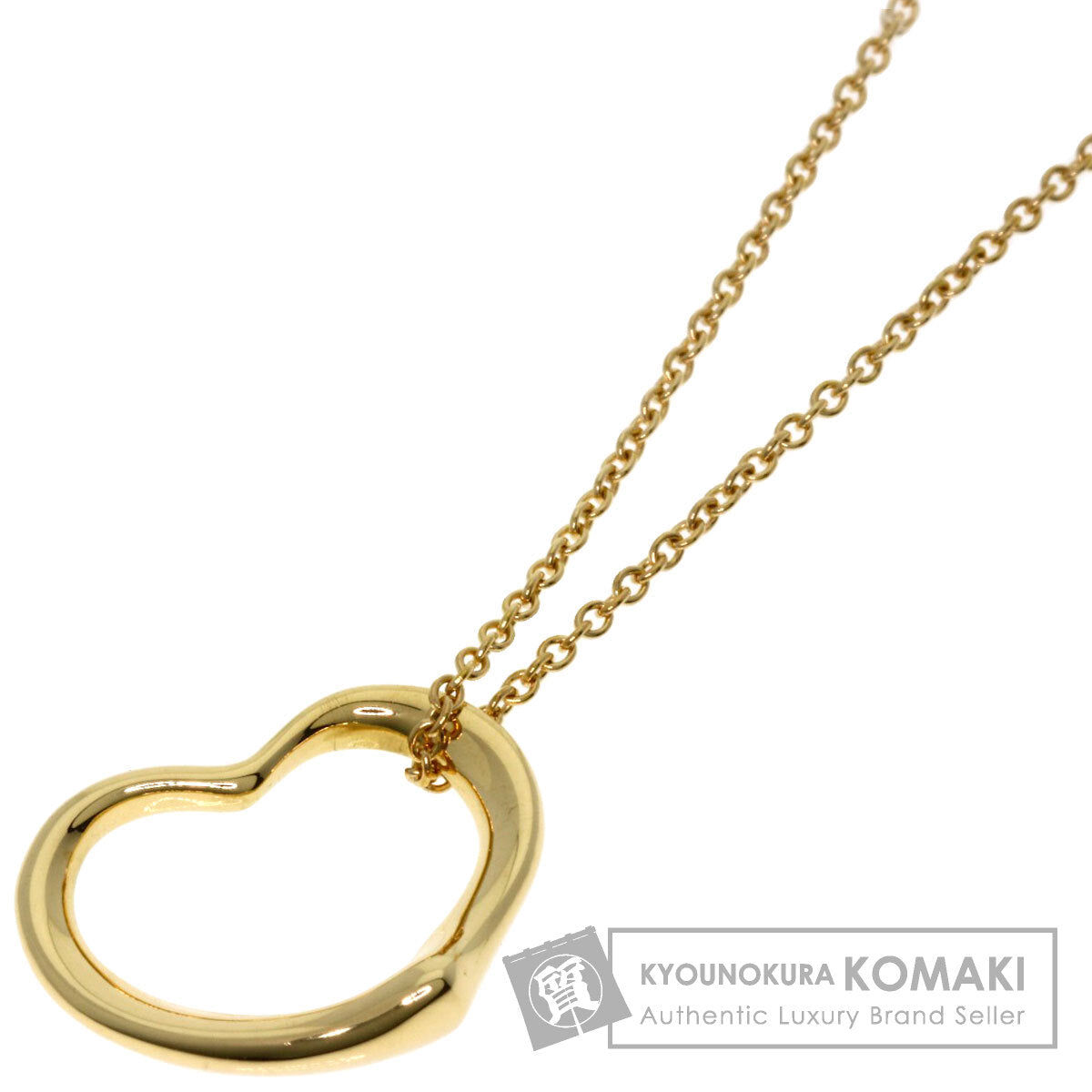 TIFFANY&Co.   Necklace Open heart K18 Yellow Gold Ladies