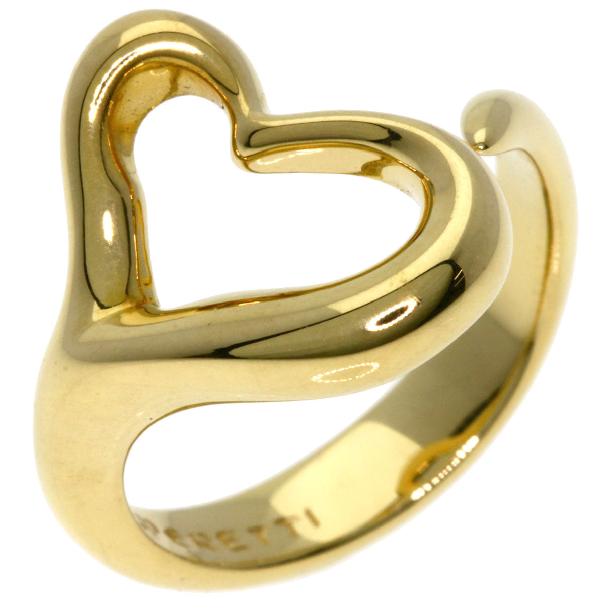 TIFFANY&Co.   Ring Open heart K18 Yellow Gold Ladies