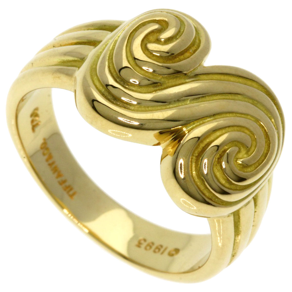 TIFFANY&Co.   Ring tornado K18 Yellow Gold Ladies