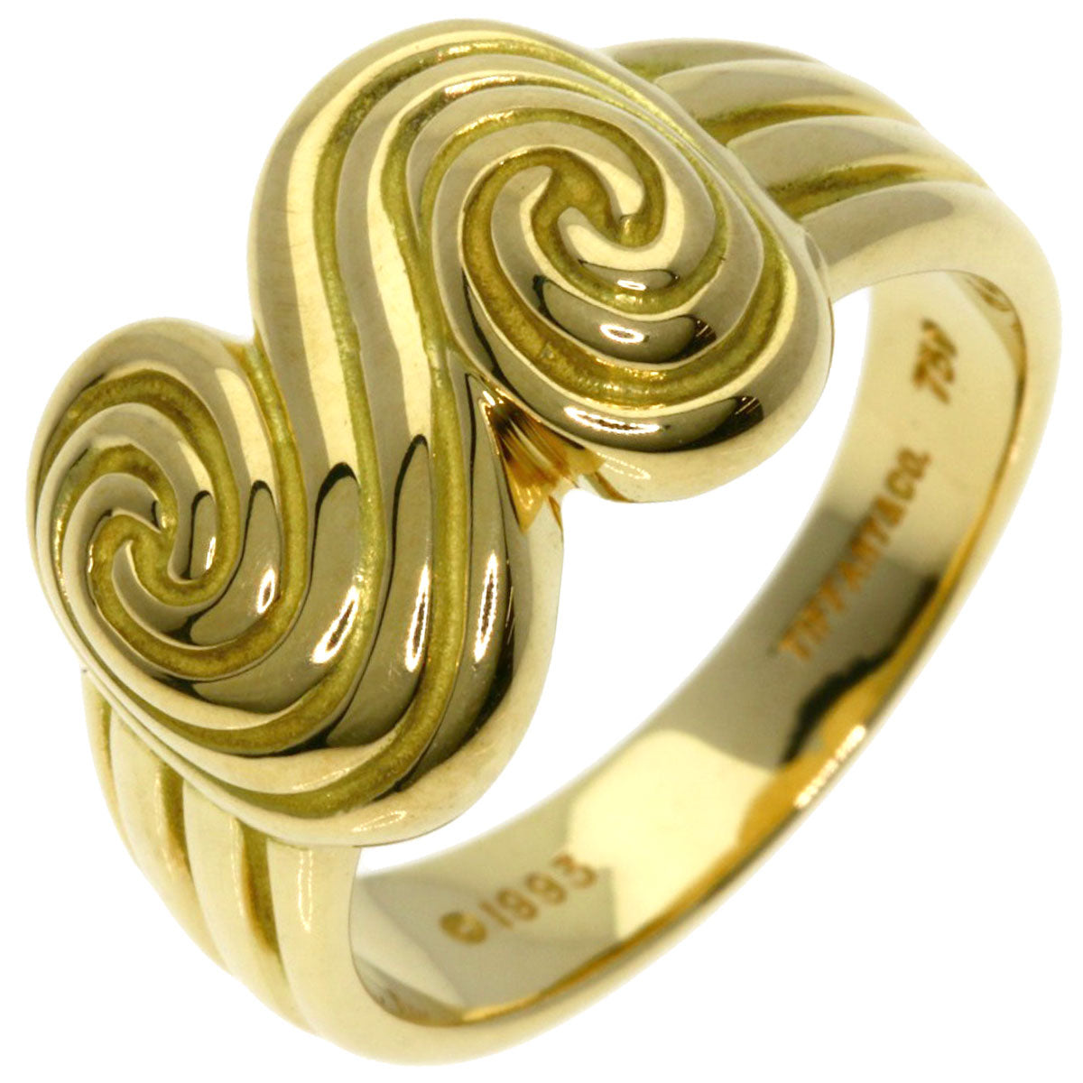 TIFFANY&Co.   Ring tornado K18 Yellow Gold Ladies