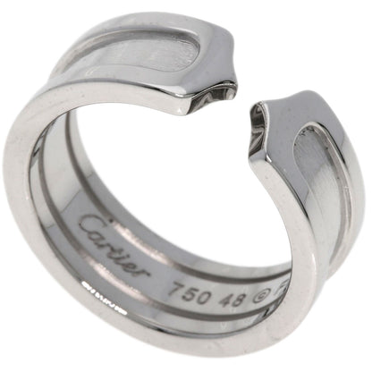 CARTIER   Ring C2 ring # 48 K18 White Gold Ladies