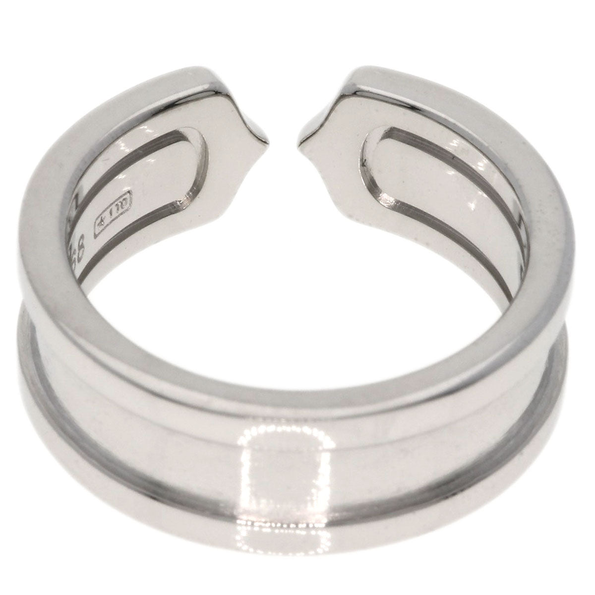 CARTIER   Ring C2 ring # 48 K18 White Gold Ladies