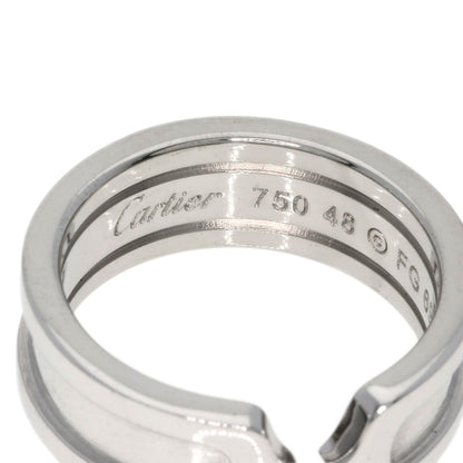 CARTIER   Ring C2 ring # 48 K18 White Gold Ladies