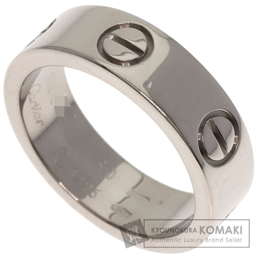 CARTIER love ring #50 Ring K18 White Gold Ladies [Used]
