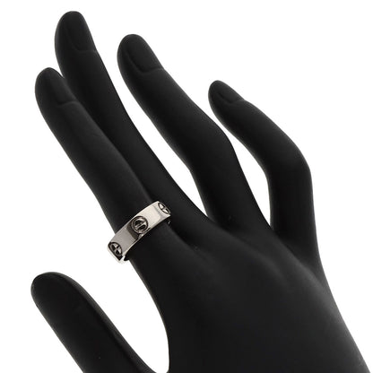 CARTIER love ring #50 Ring K18 White Gold Ladies [Used]