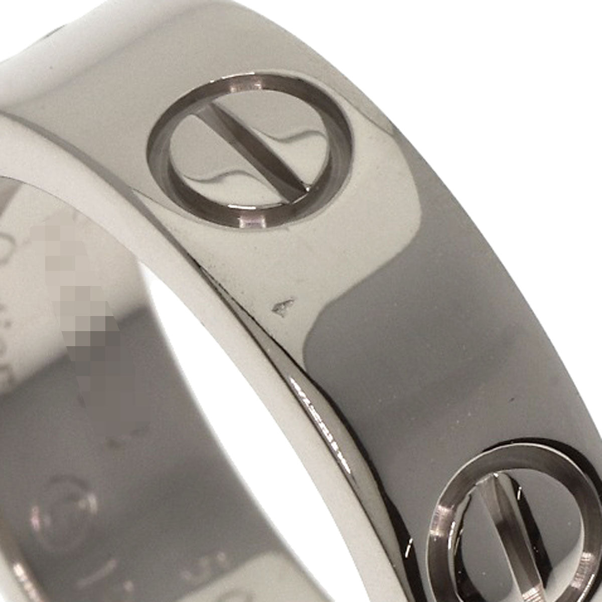 CARTIER love ring #50 Ring K18 White Gold Ladies [Used]