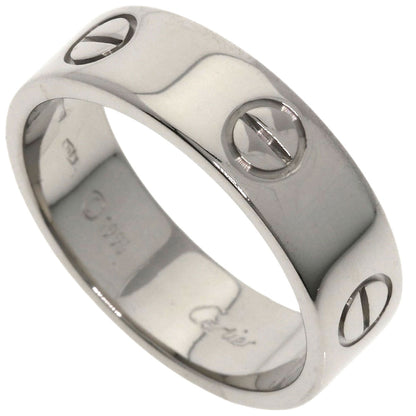 CARTIER love ring #57 Ring K18 White Gold Ladies [Used]