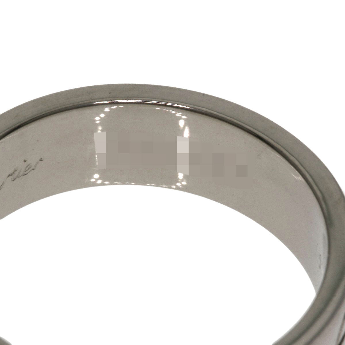CARTIER love ring #57 Ring K18 White Gold Ladies [Used]