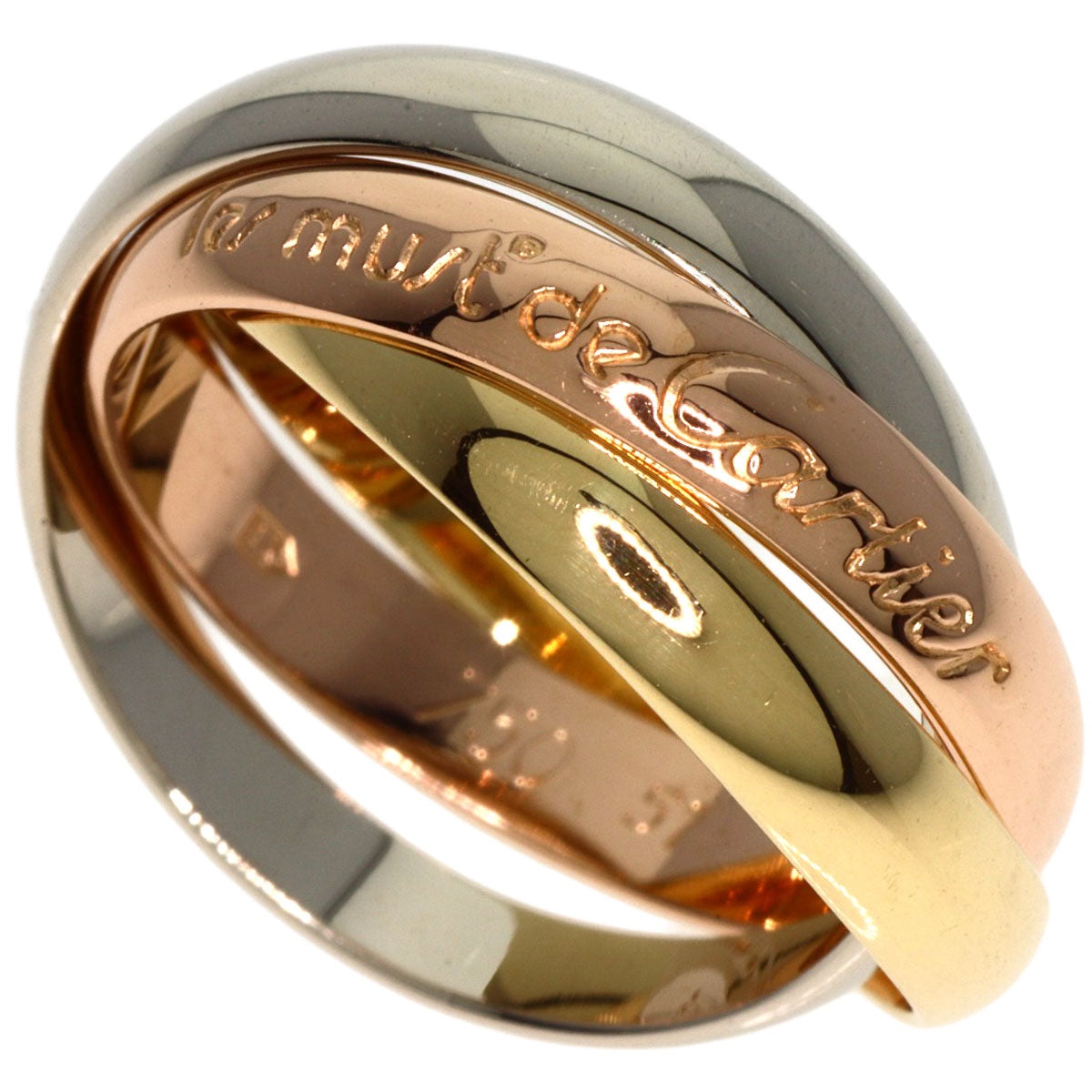 CARTIER   Ring Trinity #51 K18 Yellow Gold K18 White GoldLadies