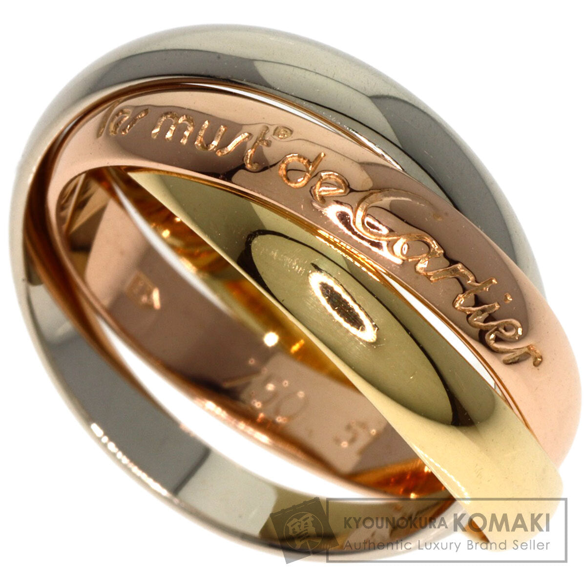 CARTIER   Ring Trinity #51 K18 Yellow Gold K18 White GoldLadies