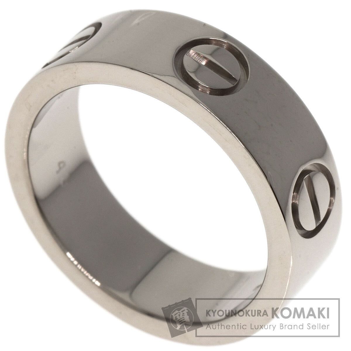 CARTIER   Ring love ring #48 K18 White Gold Ladies