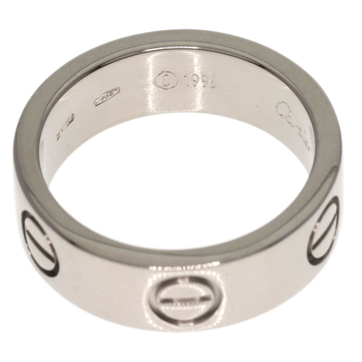 CARTIER   Ring love ring #48 K18 White Gold Ladies
