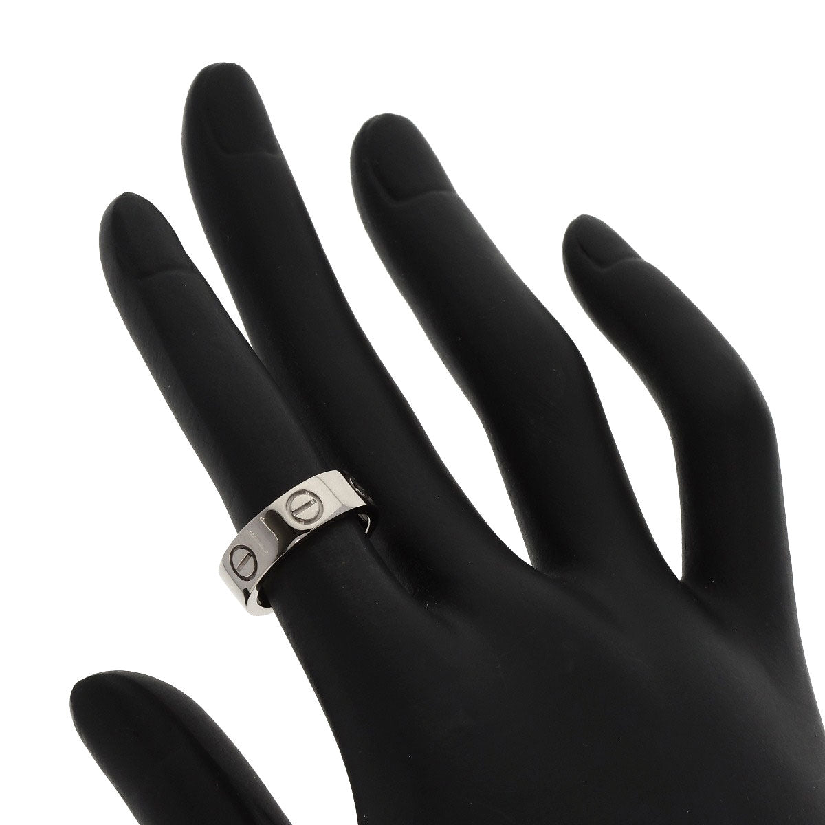 CARTIER   Ring love ring #48 K18 White Gold Ladies