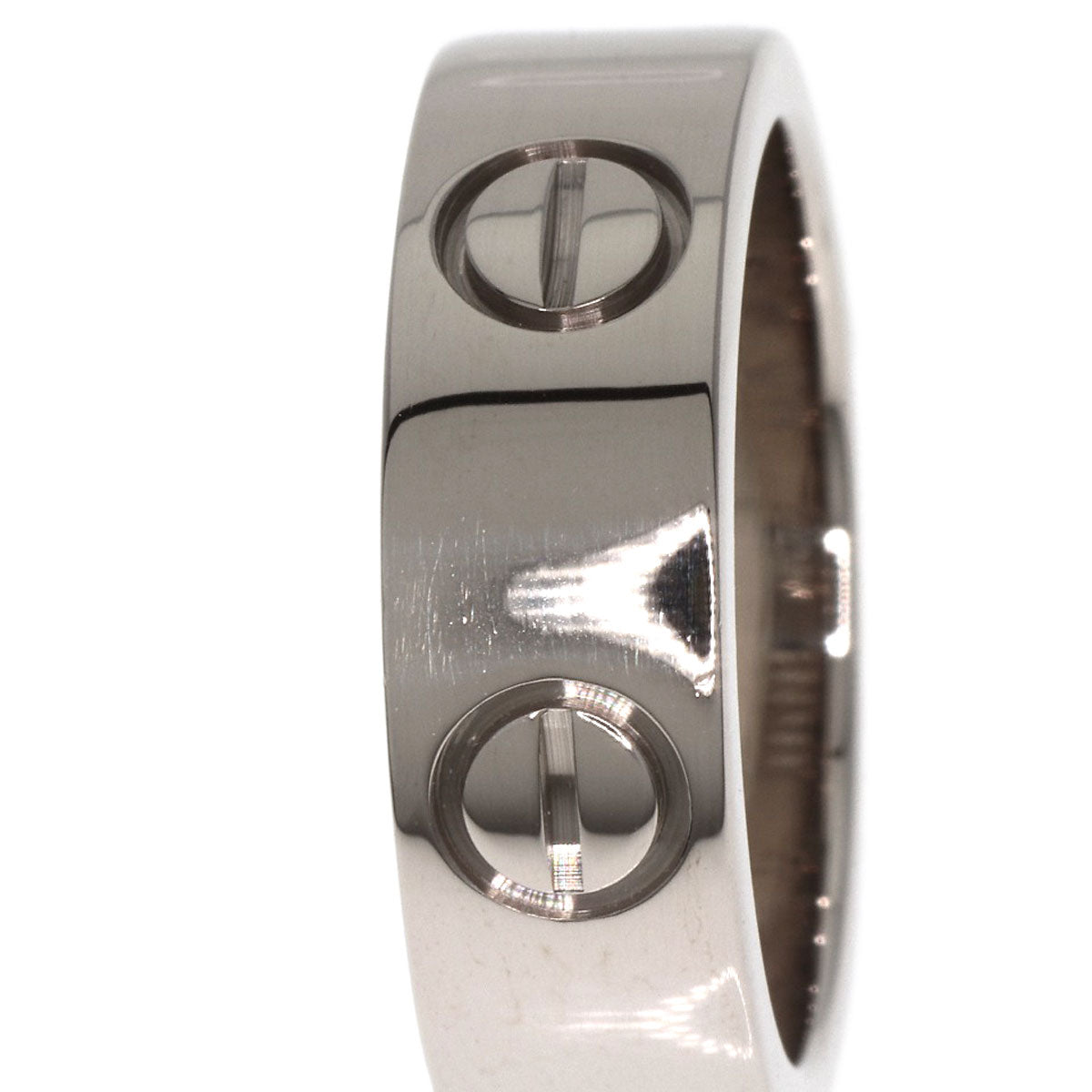 CARTIER   Ring love ring #48 K18 White Gold Ladies