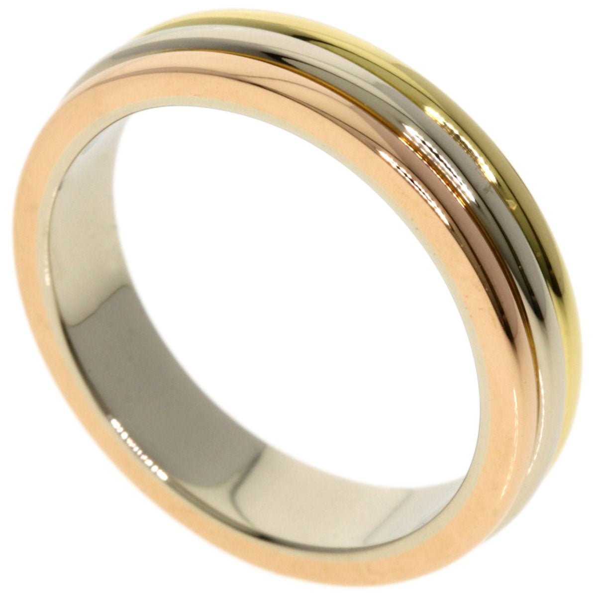 CARTIER   Ring Three colors # 48 K18 Yellow Gold 18K Pink GoldLadies