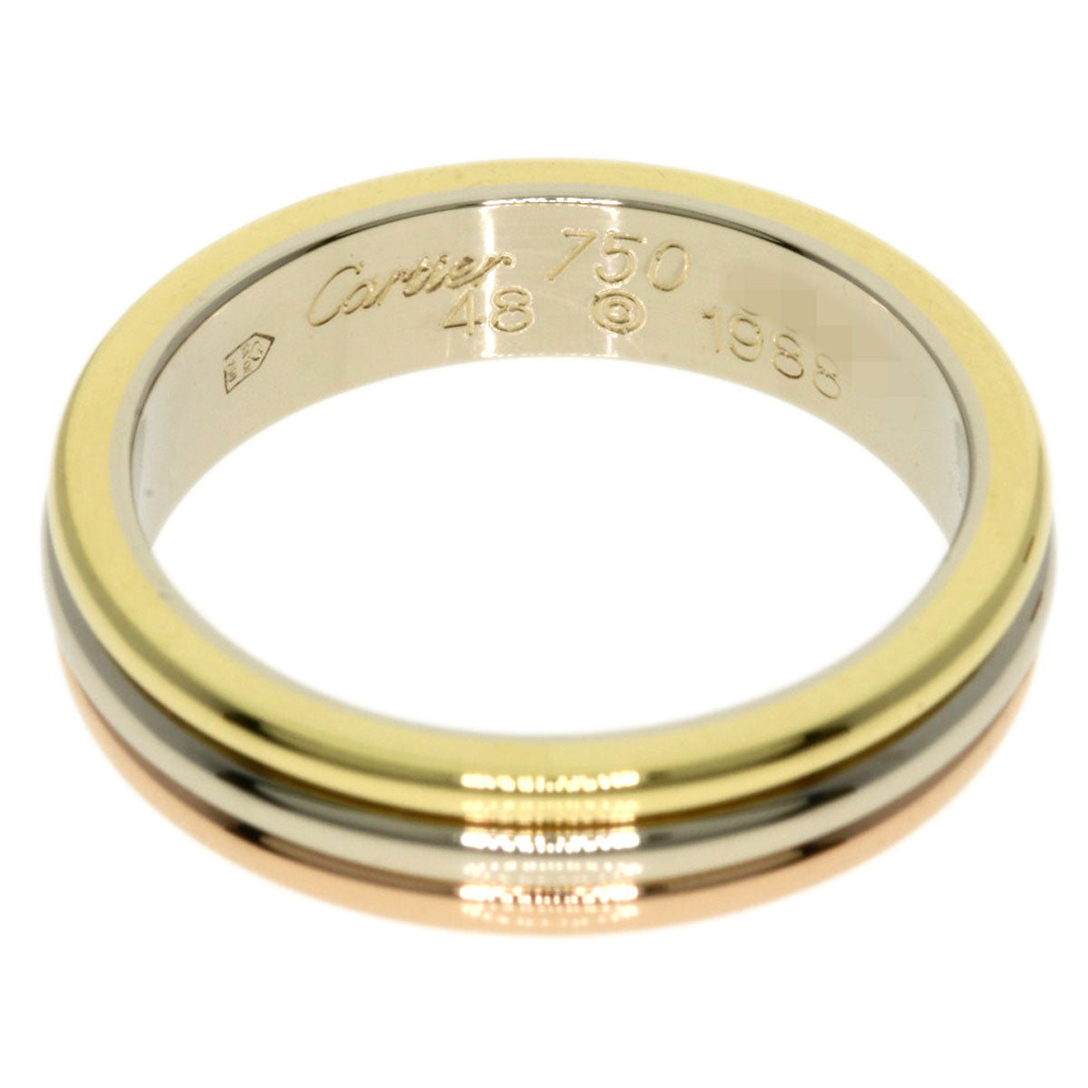 CARTIER   Ring Three colors # 48 K18 Yellow Gold 18K Pink GoldLadies