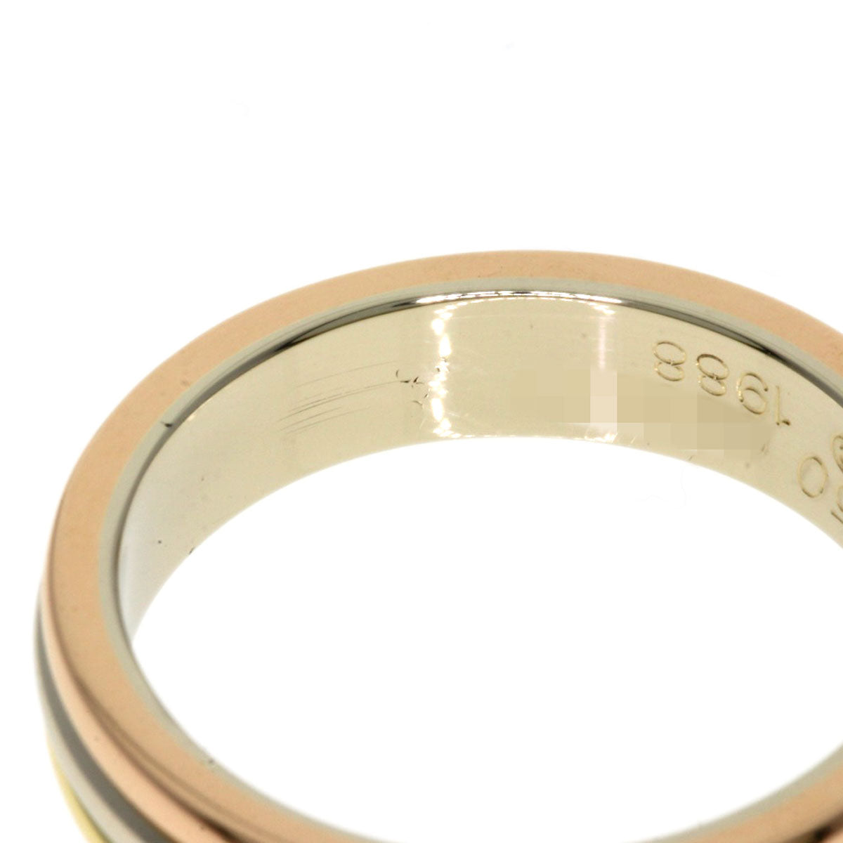 CARTIER   Ring Three colors # 48 K18 Yellow Gold 18K Pink GoldLadies