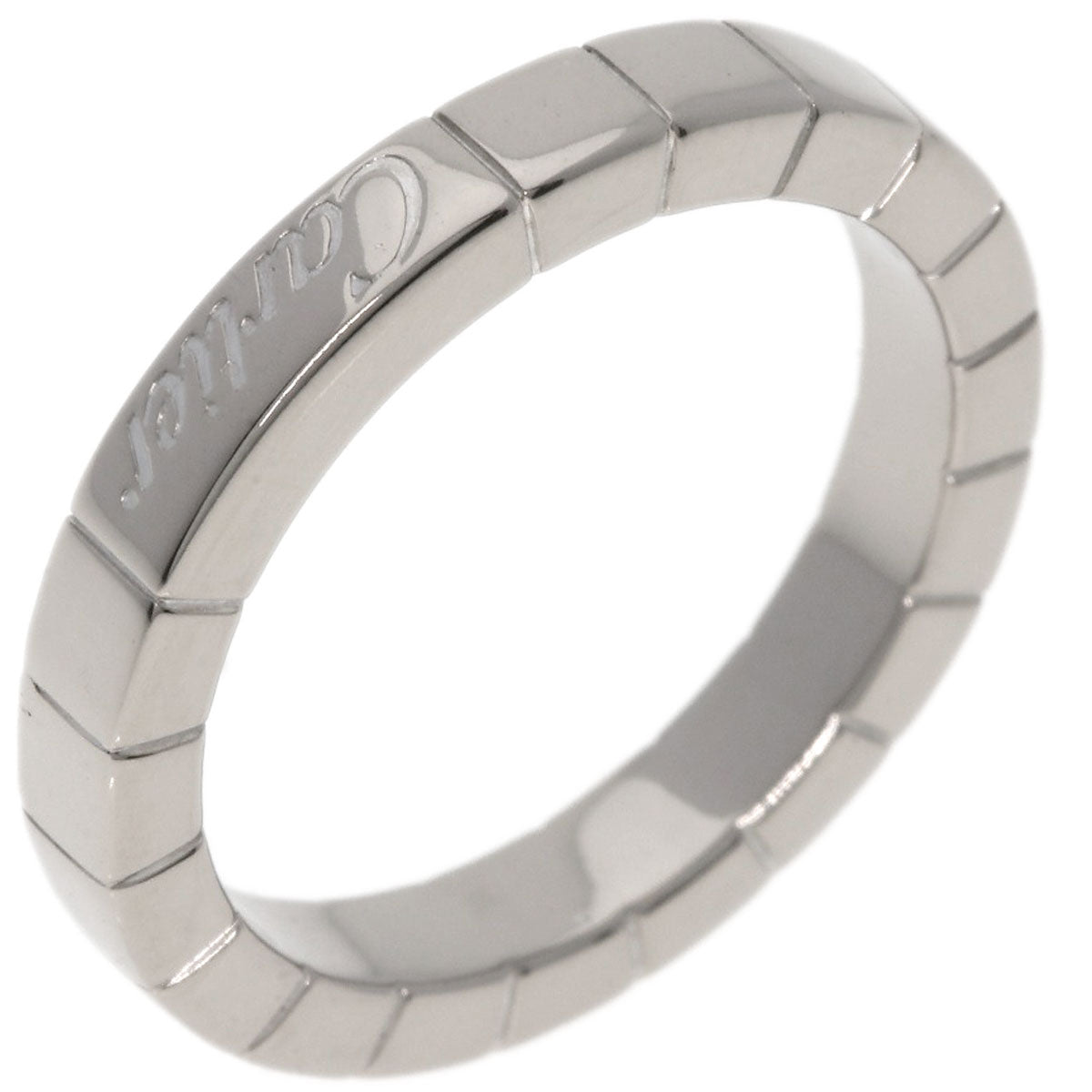 CARTIER   Ring Laniere # 49 K18 White Gold Ladies