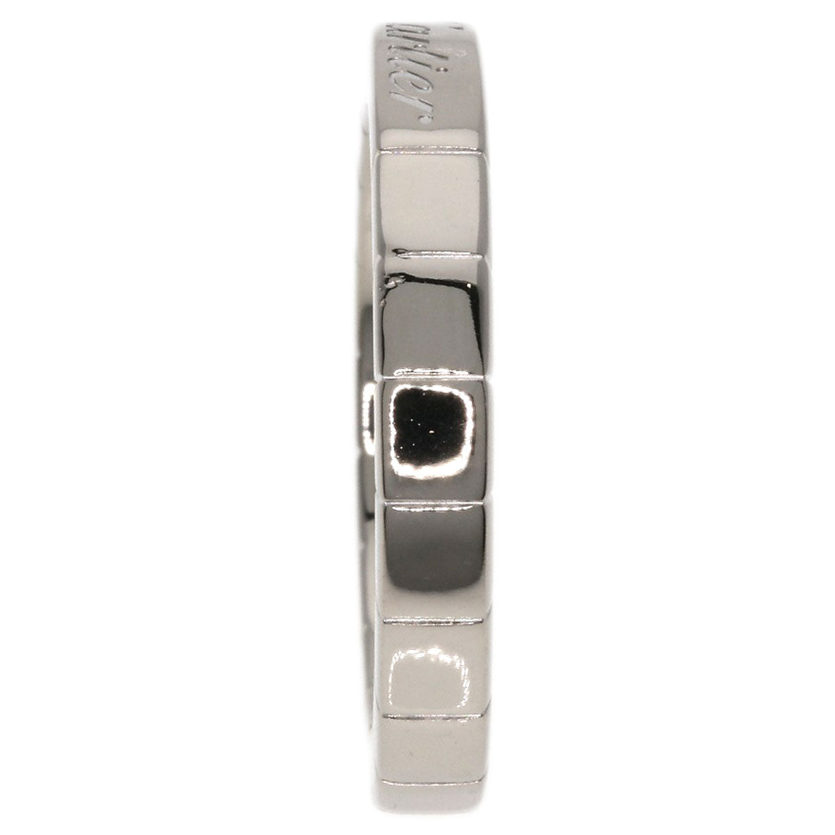 CARTIER   Ring Laniere # 49 K18 White Gold Ladies