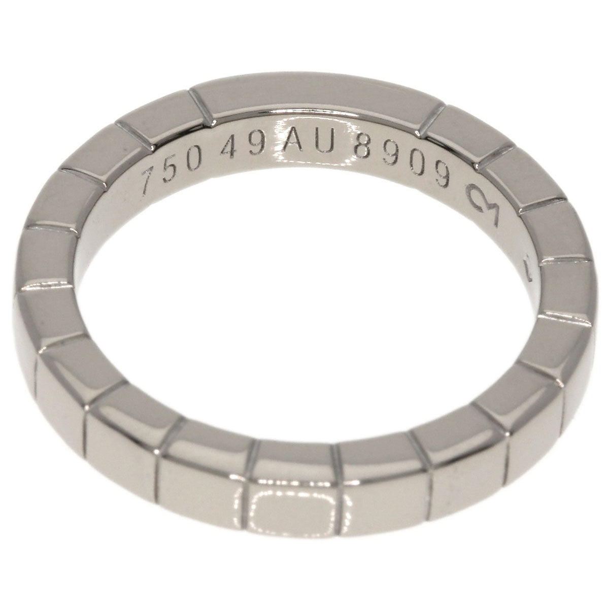 CARTIER   Ring Laniere # 49 K18 White Gold Ladies