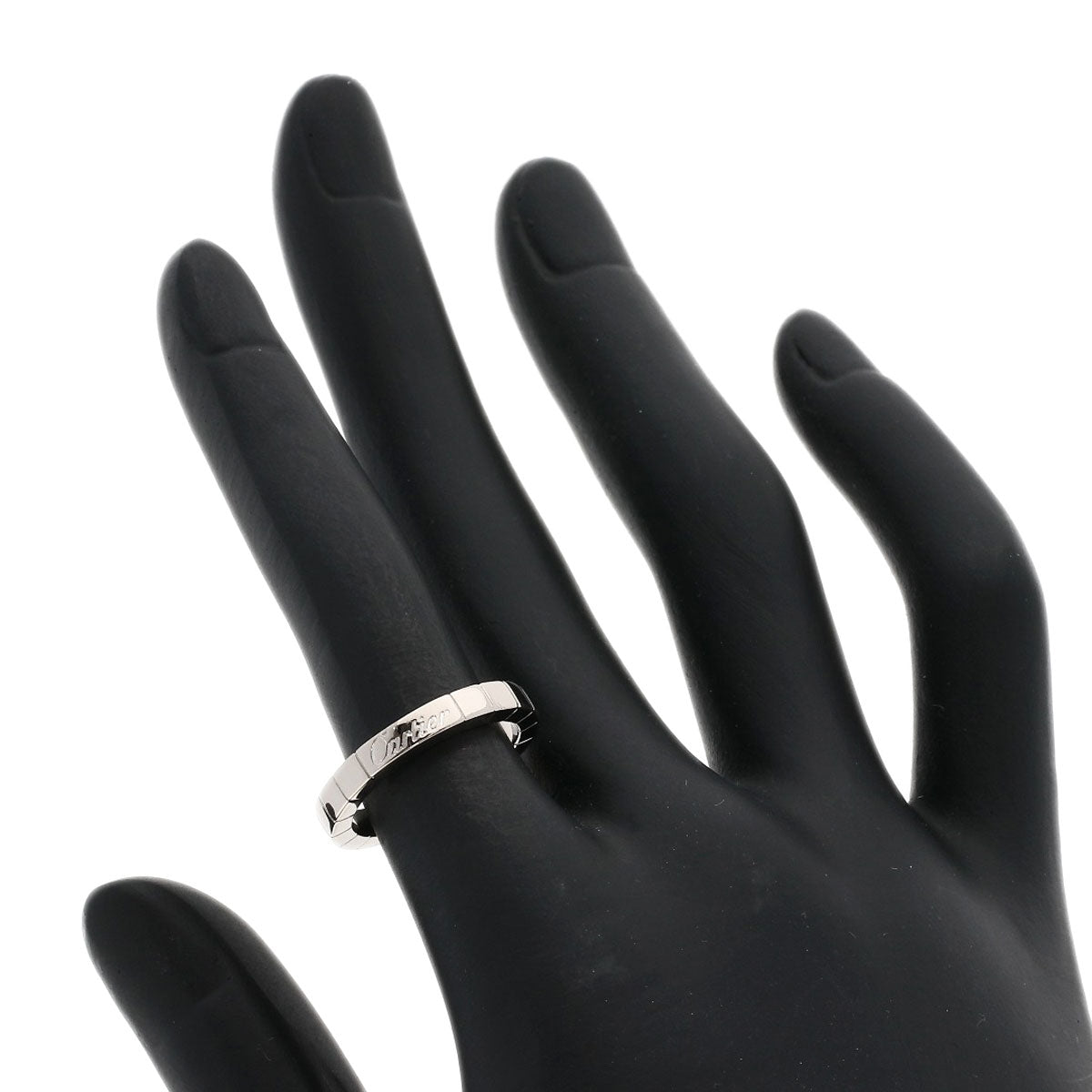 CARTIER   Ring Laniere # 49 K18 White Gold Ladies