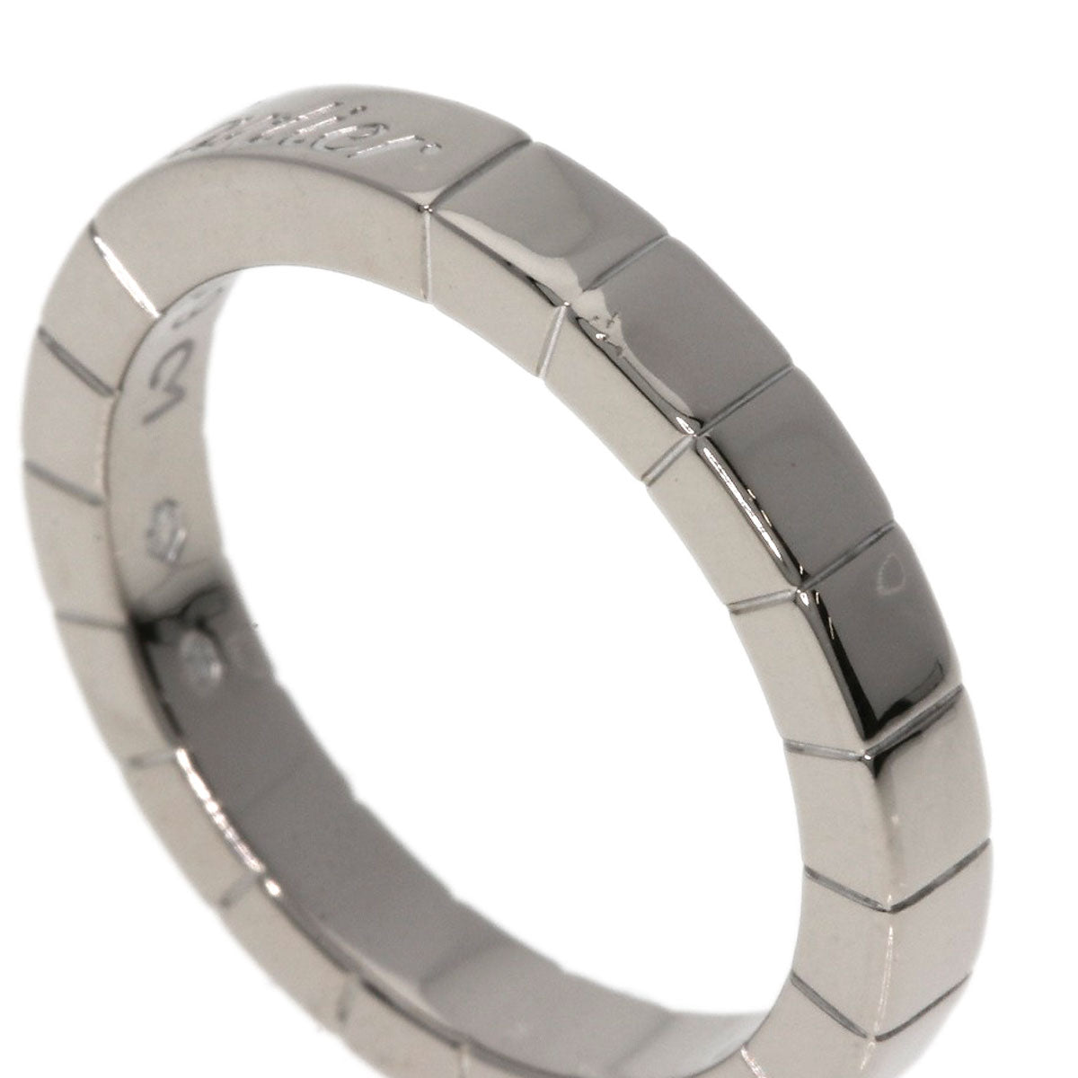 CARTIER   Ring Laniere # 49 K18 White Gold Ladies