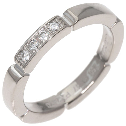 CARTIER   Ring Maillon PANTHERE Diamond # 47 K18 White Gold Ladies