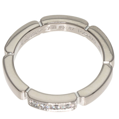 CARTIER   Ring Maillon PANTHERE Diamond # 47 K18 White Gold Ladies