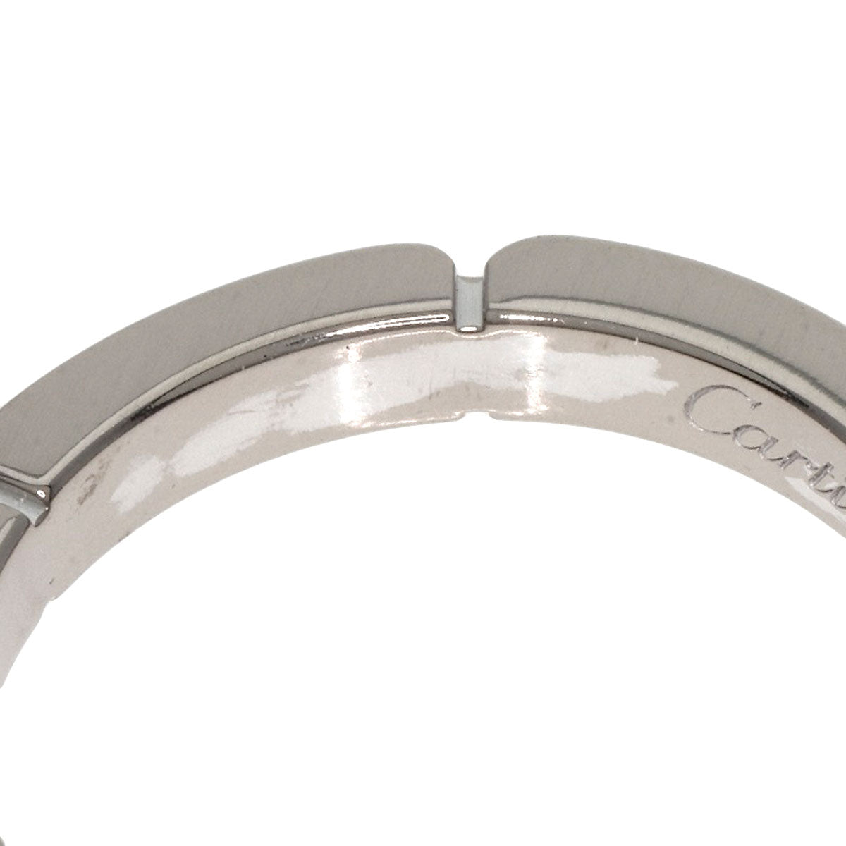 CARTIER   Ring Maillon PANTHERE Diamond # 47 K18 White Gold Ladies