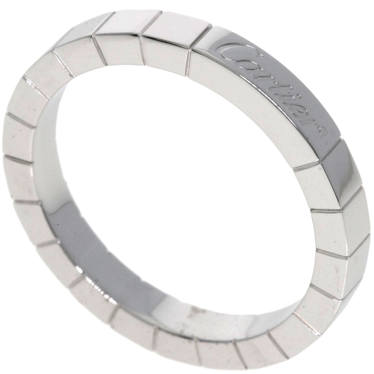CARTIER Lanier # 58 Ring K18 White Gold Ladies [Used]
