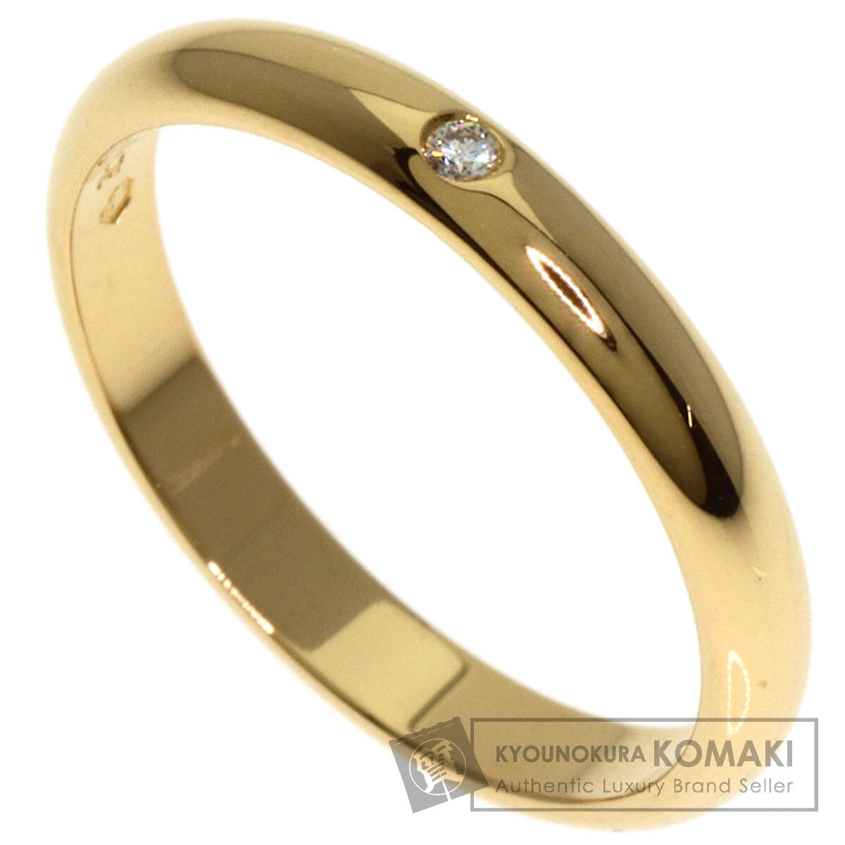 CARTIER   Classic Wedding 1P Diamond #49 Ring  K18 Yellow Gold Ladies [Used]