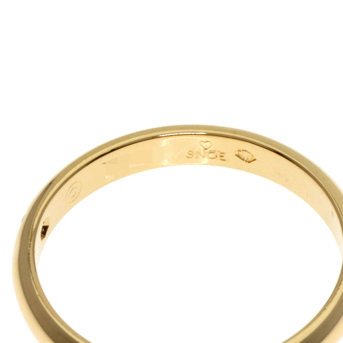 CARTIER   Classic Wedding 1P Diamond #49 Ring  K18 Yellow Gold Ladies [Used]