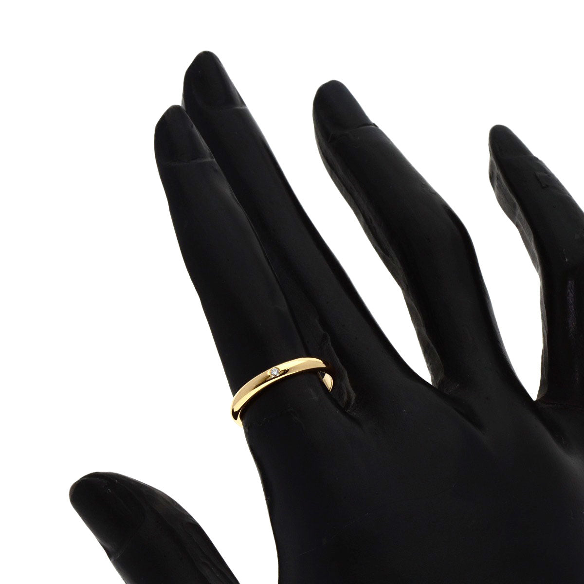 CARTIER   Classic Wedding 1P Diamond #49 Ring  K18 Yellow Gold Ladies [Used]