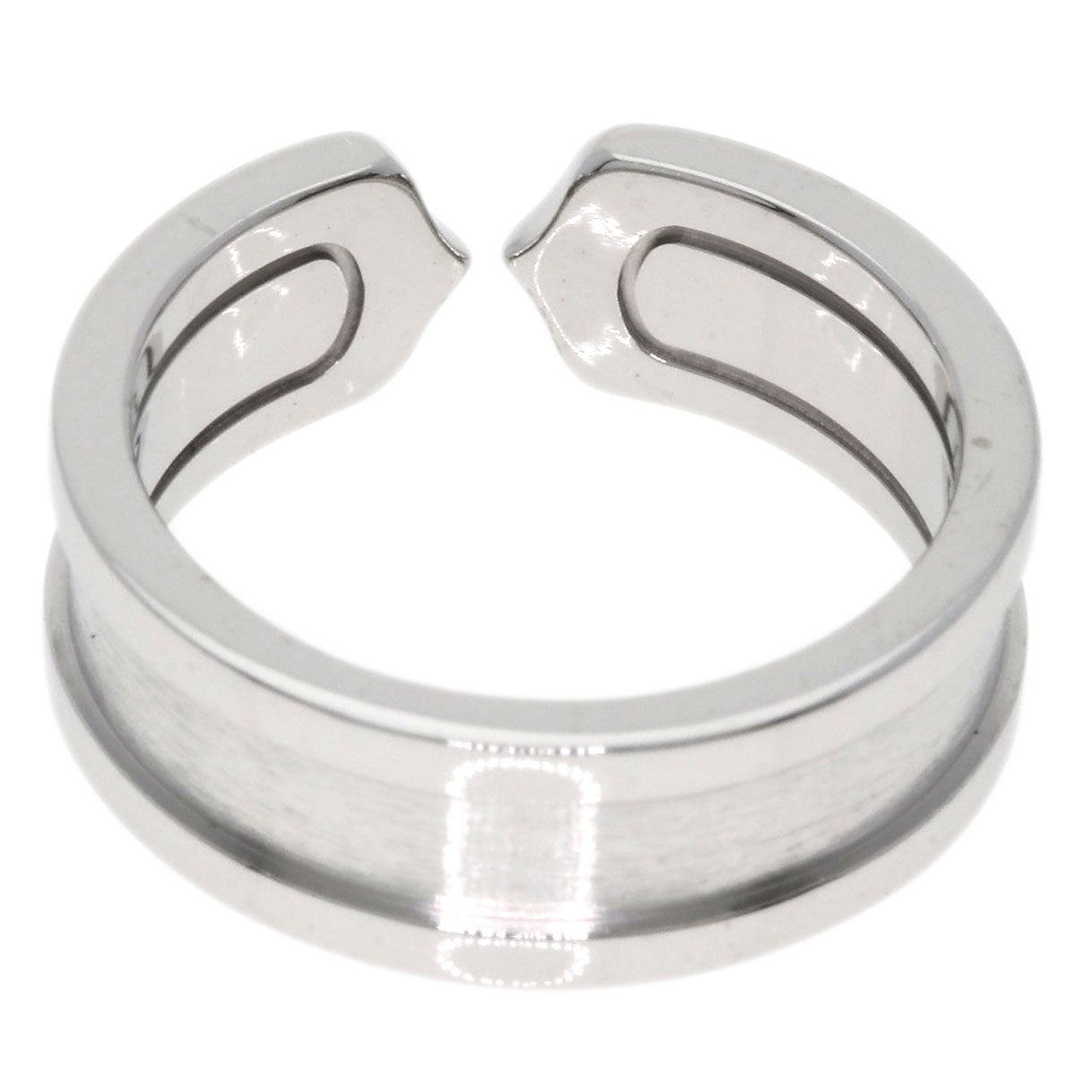 CARTIER   Ring C2 ring # 50 K18 White Gold Ladies