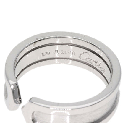 CARTIER   Ring C2 ring # 50 K18 White Gold Ladies