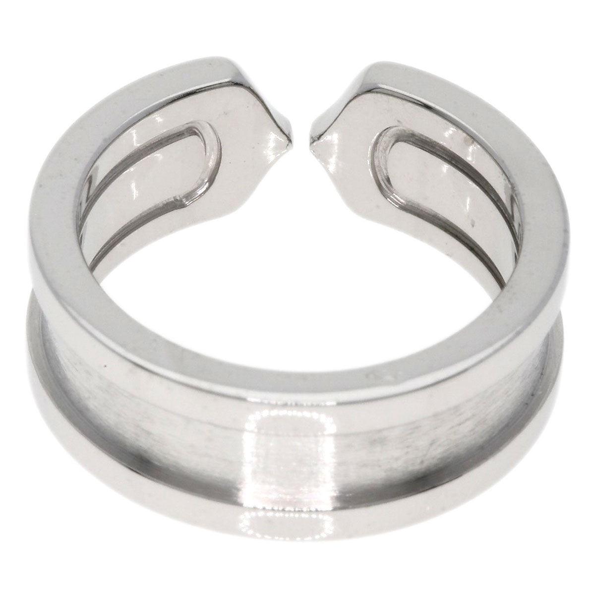 CARTIER   Ring C2 ring # 47 K18 White Gold Ladies