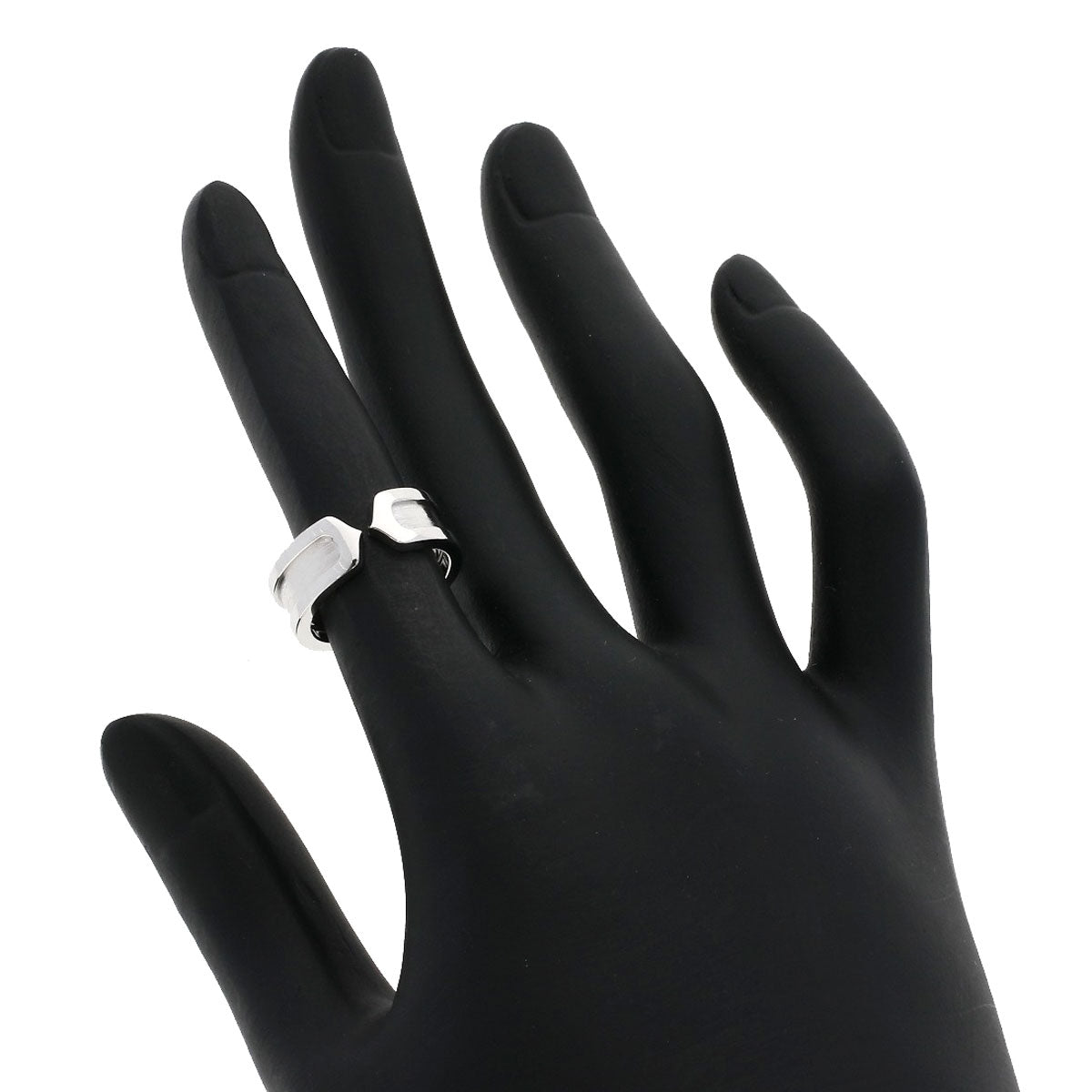CARTIER   Ring C2 ring # 47 K18 White Gold Ladies