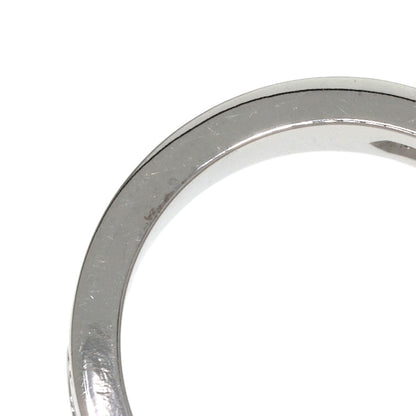 CARTIER love ring half diamond # 50 Ring K18 White Gold Ladies [Used]