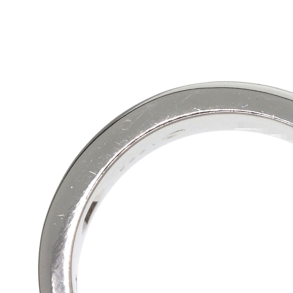 CARTIER love ring half diamond # 50 Ring K18 White Gold Ladies [Used]